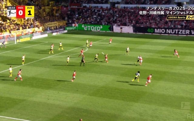 「馬力が違う…」佐野海舟の絶品パスカット→強靭デュエルに騒然！「人間ですか？」「すぐプレミアに行け」ドルトムント相手に躍動した瞬間