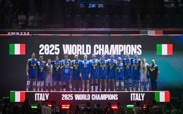 男子世界選手権はイタリアがブルガリアを下し連覇を達成　VNL王者のポーランドが銅メダル