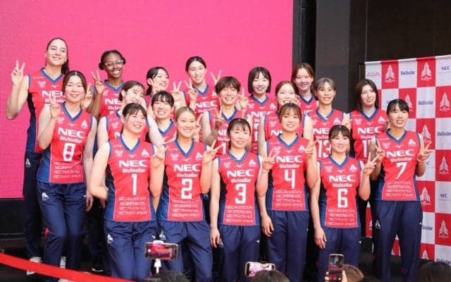 昨季準優勝のNECレッドロケッツ川崎が壮行会を開催 山田二千華キャプテン「心強いメンバーを一つに」