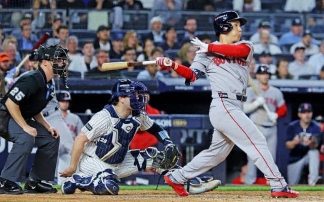 吉田正尚が逆転適時打でRソックス先勝　代打で値千金の一打…ライバル対決制す、NYは沈黙