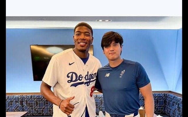 大谷翔平、八村塁と豪華2ショット　LAを彩るスターが“共演”…球団公式SNSが投稿