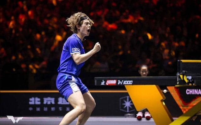 宇田幸矢、快進撃続くサウスポーのパリ五輪銀撃破に賛辞「無敵のウダが支配」　勝負を分けたポイントや次戦にも言及【チャイナスマッシュ2025】