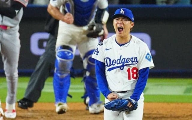 山本由伸が雄叫び直後に“激変”「なんなの」　ファン困惑の行動にツッコミ「震えた」