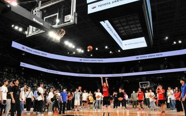 お台場にアルバルク東京の新アリーナ　施設開放でバスケ楽しむ