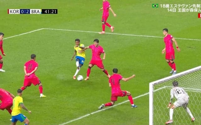 戦慄！ブラジル代表10番、韓国守備陣を破壊…「日本は大丈夫か…」「上手すぎて笑うしかないわ」まさかのスルーから強烈弾