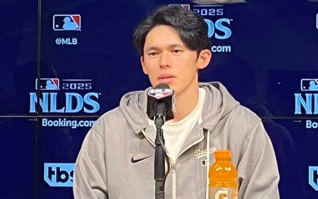 歓喜の美酒直後…佐々木朗希がとったまさかの行動　失意の敵軍メディアすら“爆笑”