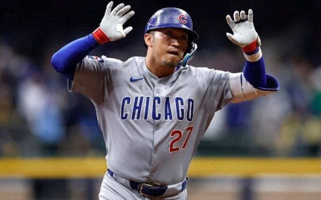 「バケモノだよ」鈴木誠也がPS史上最速タイ163.1キロ粉砕の同点弾を逆方向へ　雄叫び＆ガッツ「誰がどうみても値千金」