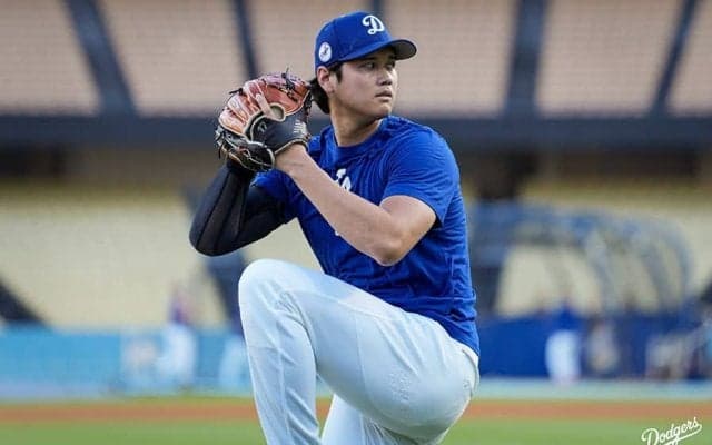 ド軍、非公開練習の様子を投稿　大谷はキャッチボール…朗希は笑顔、山本は髪の毛サッパリ