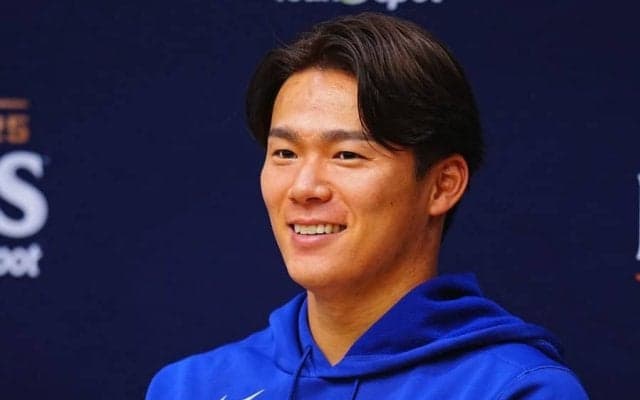 山本由伸へ米記者から珍質問「なぜ髪色を変えたの？」　会見場も爆笑、一問一答