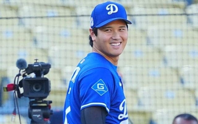 決戦前夜、大谷翔平の傍に“家族”　まさかの帯同？…ファン発見の小さな印「あ!!これですね」