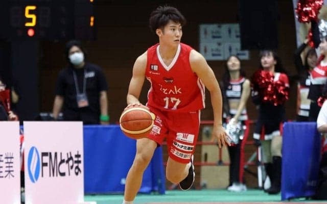 富山の田中晴瑛が全治4～6週間の負傷…開幕から先発起用されていたルーキーPG