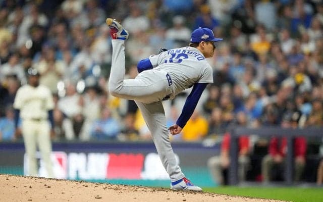 打者がイライラ！山本由伸に「絶望しかない」動けなくなる“神ストレート”… 圧巻の奪三振シーンが話題に「エグすぎる」「キレキレのビタビタやん」