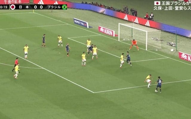 「レベチ」久保建英、ブラジル代表を揺さぶる“仕掛け”に脚光「久保の右足きた」ボディフェイント→急加速縦突破→股抜きグラウンダークロスの一部始終