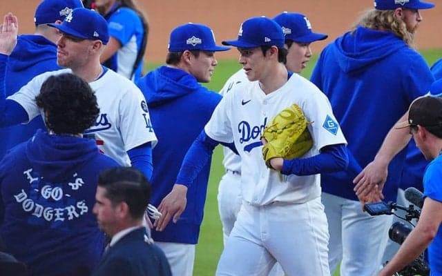 ド軍3連勝後…突如“現れた”佐々木朗希　球団公式が捉えた珍しい瞬間「ブラボー」