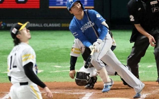 「対ホークス◎」上沢撃ち！日本ハム23歳内野手が球団史上初の新人CS弾　打撃も開眼か「本当に夢がある」