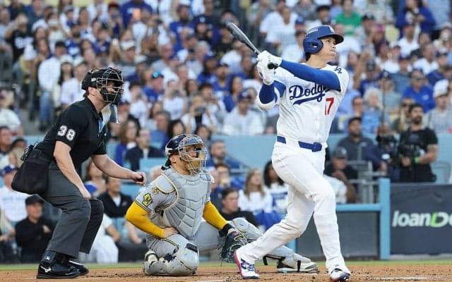 なんで…！？ 大谷翔平、爆速先頭打者弾で“異変”「そらビビる」「止まった」被弾した投手の様子がおかしくなる「ドン引きやん」