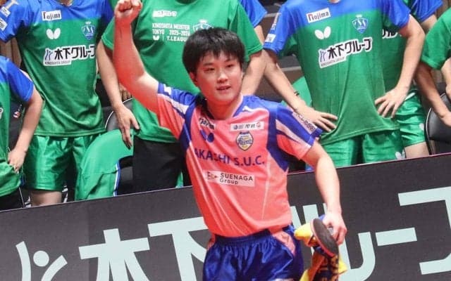 張本智和、強行出場のエースがもたらした逆転勝利「Tリーグまでアジア選手権の気持ち」　シングルス7連勝で岡山を牽引