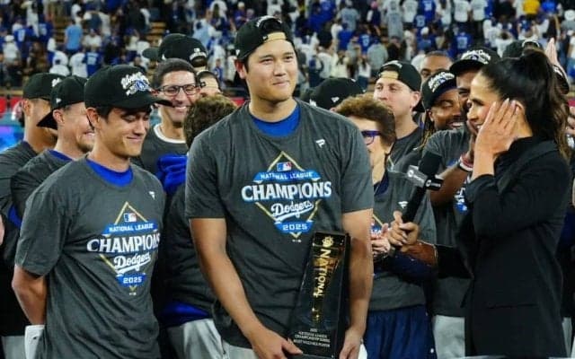 MVPに“困惑”？　大谷翔平が見せた行動…中継映像で発見「最高」「謙虚のかたまり」