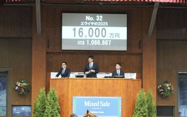 【ミックスセール2025】エピファネイア産駒に1億6000万円
