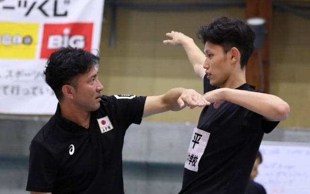 令和7年度全国中学生選抜の第一次強化合宿を実施。川合俊一会長も激励に