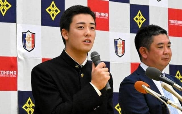 千葉ロッテ3位指名の横浜高・奥村頼人　「結果求めて自分に厳しく」