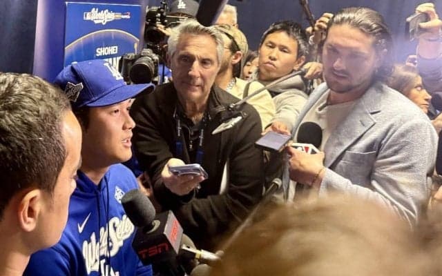 大谷翔平へブッコミ質問「なんでオレに」　偶然すぎる因縁…敵軍主砲が聞いた理由