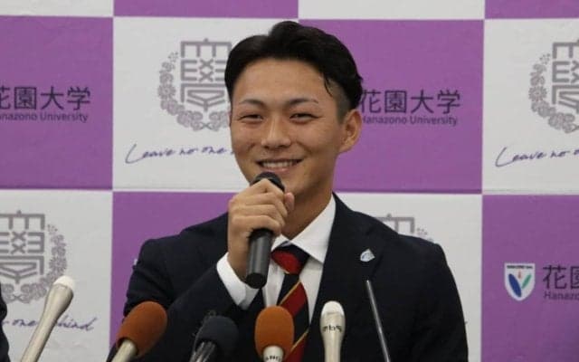 「まさか呼ばれるとは思わなかった」花園大の155キロ右腕が楽天ドラフト1位！