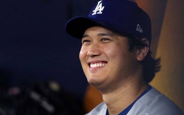 「デコちゃん、こんなところに！」大谷WS球場入りの私服が話題　愛犬とともに戦う姿勢示す「素敵すぎる」