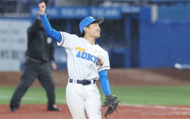 東大が法大破り今季2勝目　ドラフト指名漏れ渡辺ジュニアが2回1失点、酒井が2点三塁打
