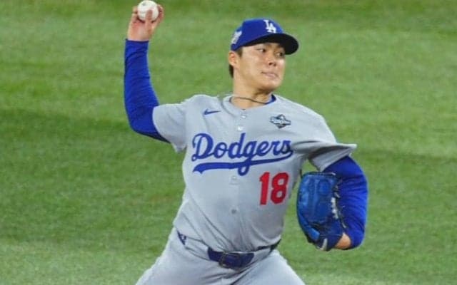 山本由伸が9回1失点、渡米後初の2戦連続完投　WSで気迫の投球…ド軍1勝1敗タイ