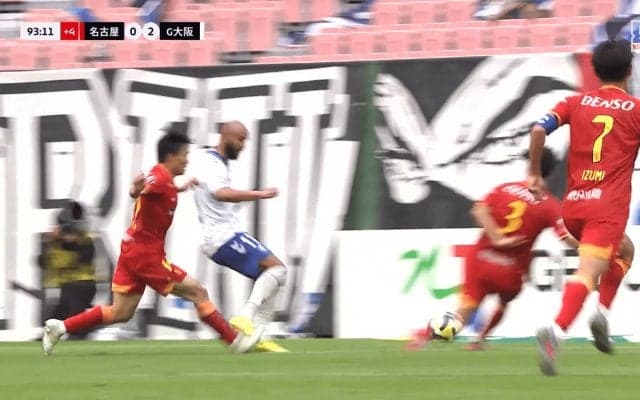 「うますぎて笑う」ガンバFWの“50m独走アシスト”が脚光！「９割ジェバリの得点」絶品フェイク→完璧パスの一部始終