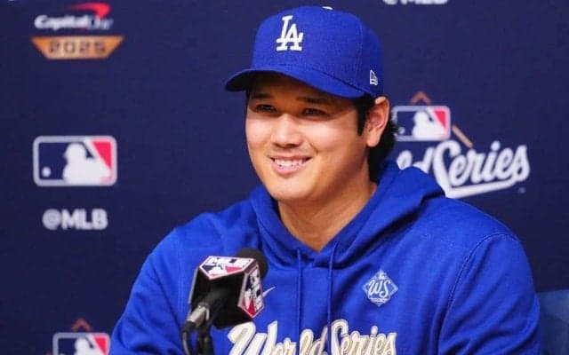大谷翔平、妻に大合唱イジられる「家庭内では言われないように」　報道陣爆笑「個人的には良かった」