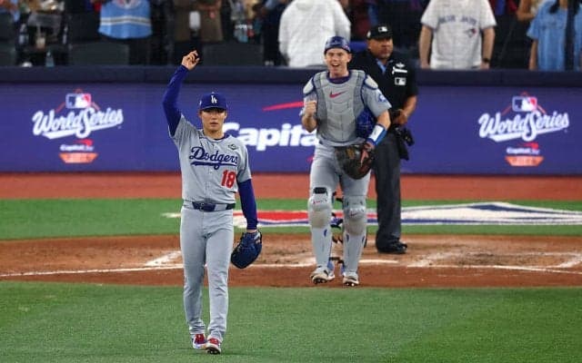 打者が混乱！山本由伸は「打てるわけない」“最強の相棒”スミスのリアクションが話題に「完璧すぎた」「これは神バッテリー」