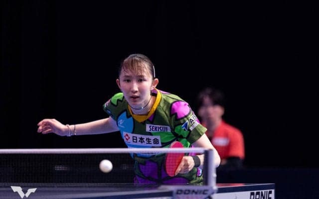 早田ひな 過去6勝4敗の台湾エースを破って決勝進出！今季初Vに王手【卓球 WTTロンドン】