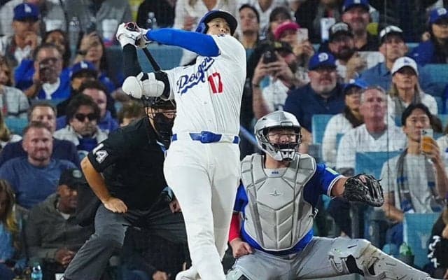 大谷翔平、WS記録の1試合4長打　2試合ぶり2号など快音連発…119年ぶりの快挙
