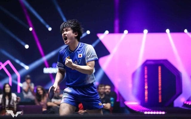 張本智和、宇田幸矢相手に光った中盤の修正力　昨年準Vの第2シード、優勝候補に浮上も「最善の準備をして集中する」【WTTチャンピオンズ・モンペリエ】