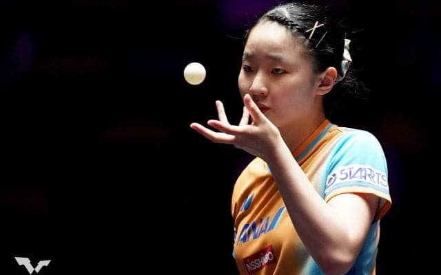 張本美和 初戦突破！地元フランスの40歳をストレートで下しベスト16入り【卓球 WTTモンペリエ】
