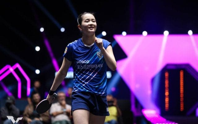 韓国キム・ナヨン 世界4位の蒯曼から大金星「中国トップ選手に勝ったのは初めて。今日はご褒美にストロベリーのアイスクリームを食べたい」【卓球 WTTモンペリエ】