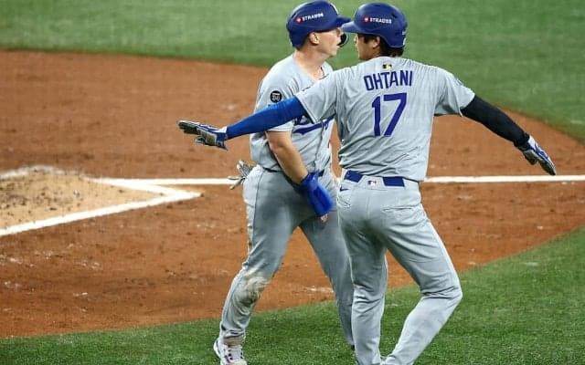 一体、何が起きた…！？ 大谷翔平、相手投手を吹っ飛ばす「強すぎw」「でけえ」ホームでのリアクションが話題に「アメフトいけるやん」