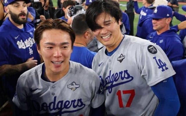 大谷翔平の最大級賛辞「由伸が世界一の投手だと皆が思ったんじゃないかなと」　伝説同士となった後輩右腕のMVPに拍手