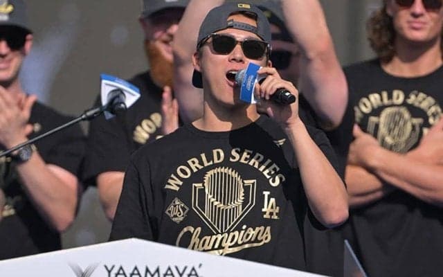 山本由伸は「発音もいい」　50秒の英語スピーチにファン感動「昨年より上達してる」