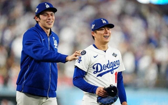 ウソでしょ…！？ 佐々木朗希、まさかのフルスイング「ガチで見たかったヤツ」山本由伸のエグいボールと“対戦”「めっちゃ楽しそうw」