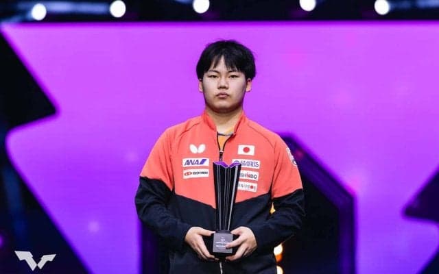 松島輝空、世界13位に浮上の18歳にWTTが熱視線「トップクラスへの地位を築く」　快進撃のサウスポーがトップ10入りも視野に