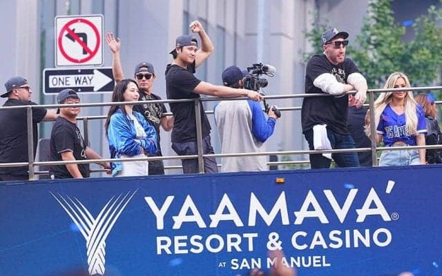 大谷翔平らとともに「結構目立ってる」　まさかの日本企業が“参加”…世界一パレードに注目