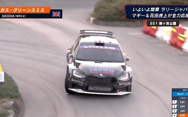 GKからドライバーに“異色の転身” ラリージャパン、元マンCアカデミーの“黒いシュコダ”が「かっこいい」ファン熱視線