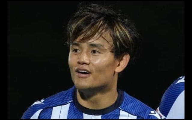 ｢TAKE惜しすぎる｣先発復帰の久保建英がジャンピング左足ハーフボレー！｢難しいボールをミート｣のゴラッソ未遂に｢GKスーパーセーブすぎない？｣