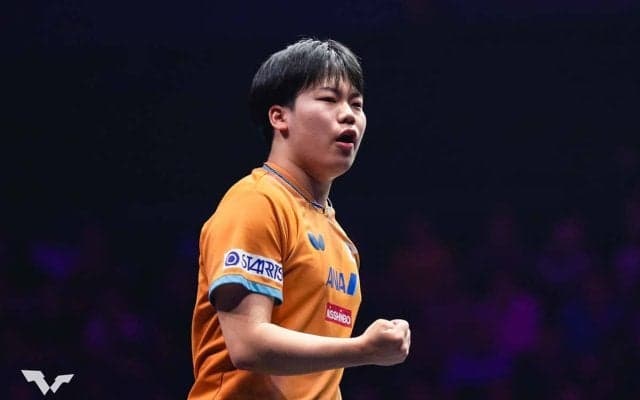 「15位→13位→8位」松島輝空、チャンピオンズ王者の18歳がトップ10入り　WTT公式は躍進に期待「偉業への挑戦は始まったばかり」