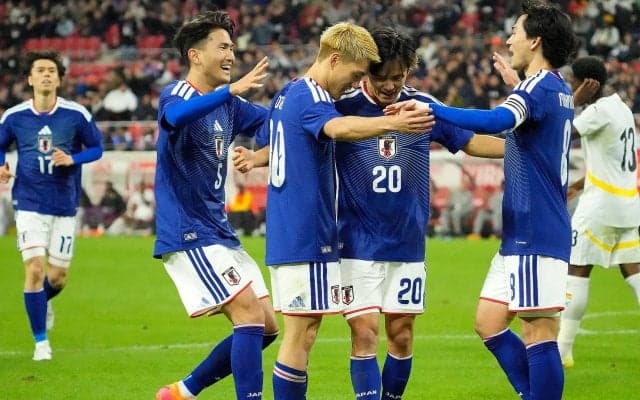 森保ジャパン、ガーナに2ー0で勝利　新ユニフォーム第1号得点は南野拓実　久保建英のアシストから堂安律の追加点で完勝