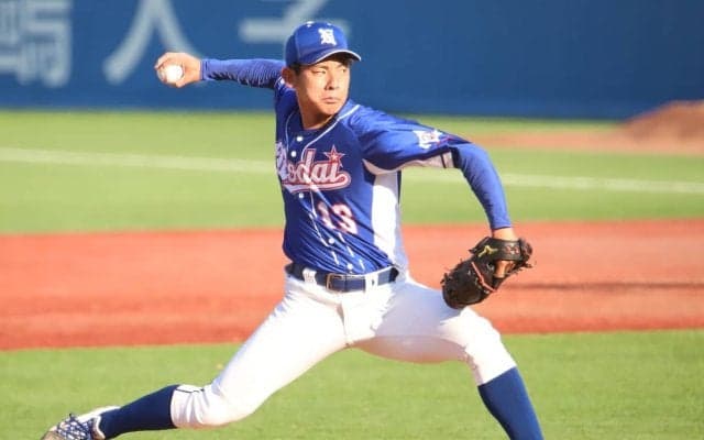 阪神育成1位の東農大オホーツクの右サイドが初戦敗退も威力あるストレートを披露【明治神宮大会】