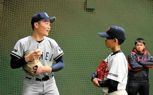 ドラフト指名の球児が伝授　中学生200人に指導　彩の国野球フェス